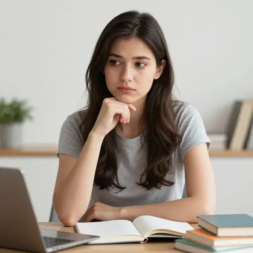 无法依赖直觉，她试图进行合乎逻辑的推理。