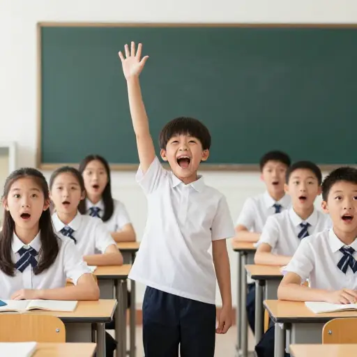 他兴奋的感叹声引起了全班同学的注意。