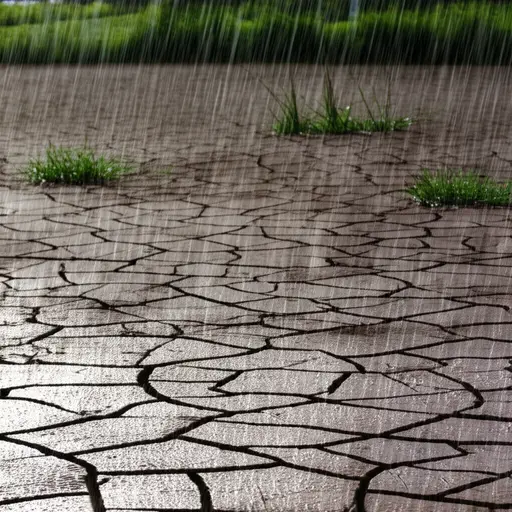 这场雨给干旱地区带来了急需的水源。