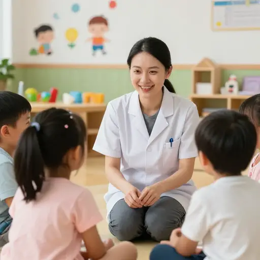 她从事儿童福利工作。