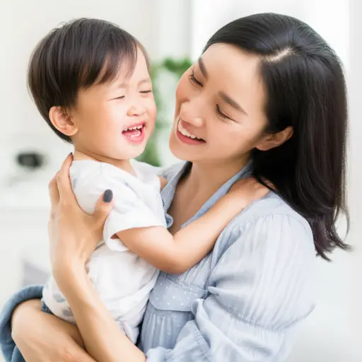 妈妈总是喜欢紧紧抱着我。