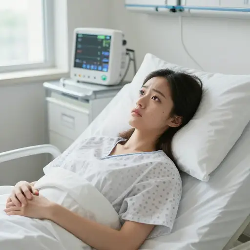 我一定是晕过去了，因为再醒来时，我发现自己躺在医院的病床上。