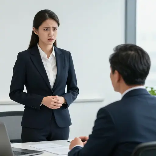 我希望和老板谈话时不会说错话。