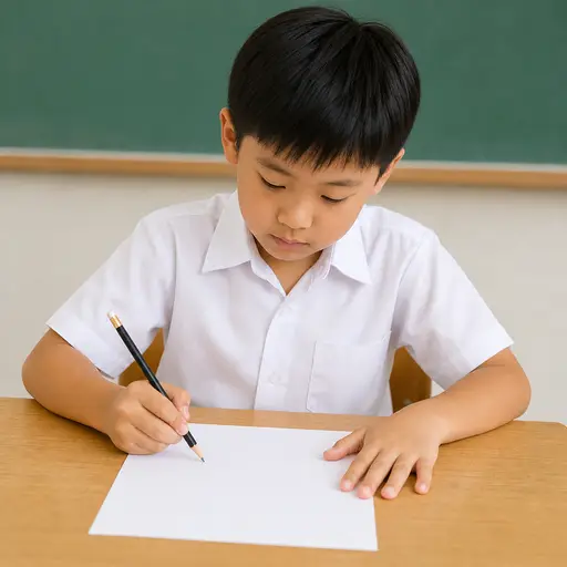在你的纸上写字。