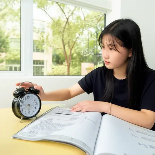 她花了一些时间来调整自己的作息以适应大学生活。