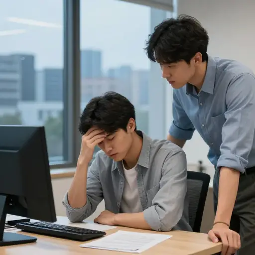 我觉得你压力很大。如果我是你，我会稍微冷静一下。