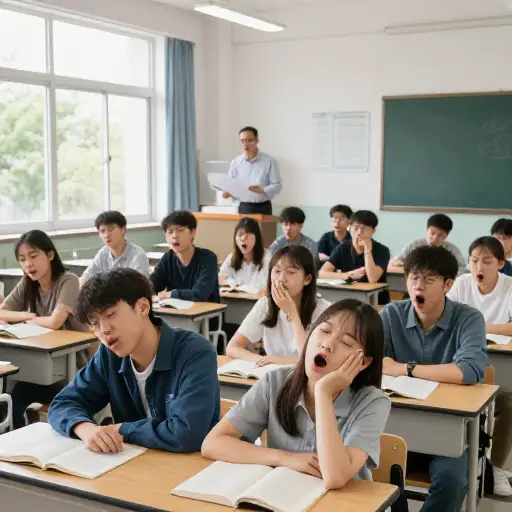 无聊的讲座导致许多人公开打哈欠。