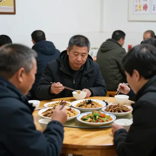 那家餐厅的食物一般——不算很好，但也不差。