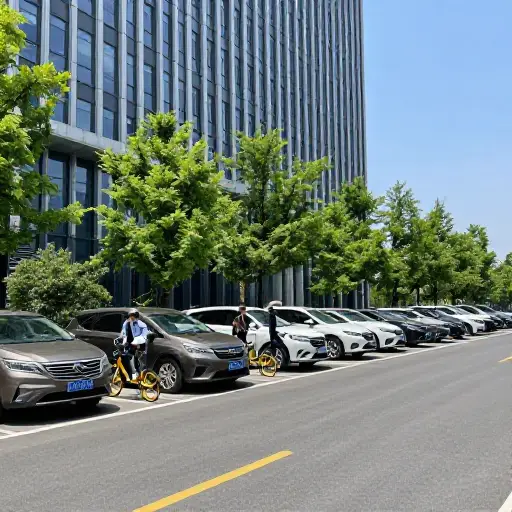 一些先进的公司正在减少使用公务车以帮助保护环境。