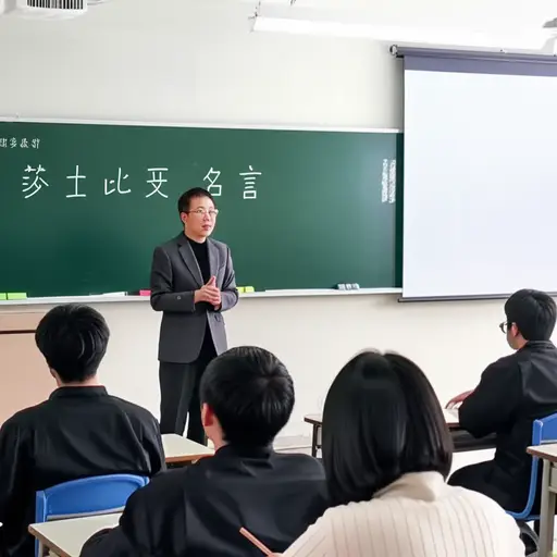 老师在课上引用了莎士比亚的名言。