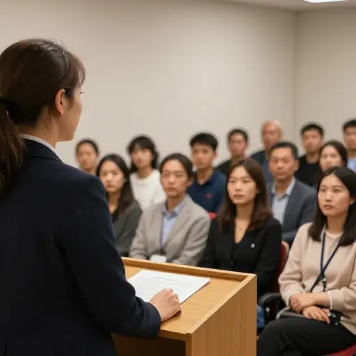 她演讲的开场白真正抓住了所有人的注意力。