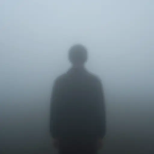 一个模糊的人影从雾中浮现。