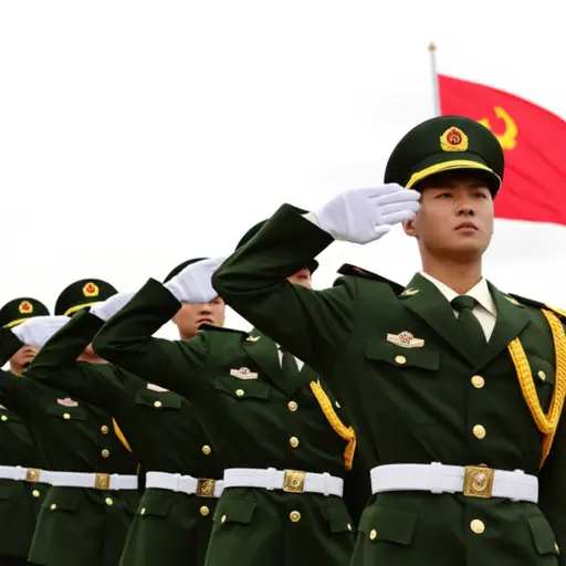 士兵们宣誓效忠于他们的国家。