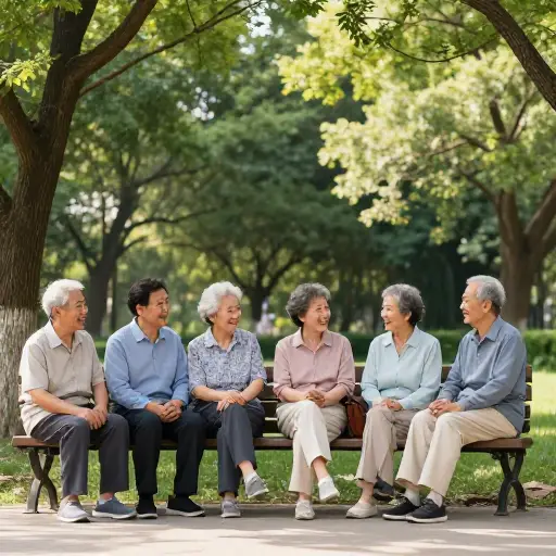 许多居民都在八十多岁。