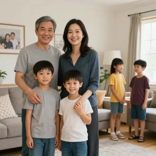 他们收养了四个孩子中的两个。