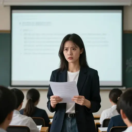 在重要的演讲前感到紧张，对她来说是很自然的。