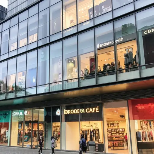 这座建筑里有很多商店。
