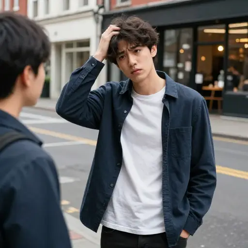 他问我是否知道什么好去处，但我一时什么也想不起来。