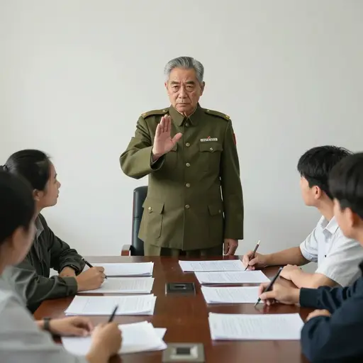 那位老将军是个顽固的反动派，坚决反对任何社会变革。