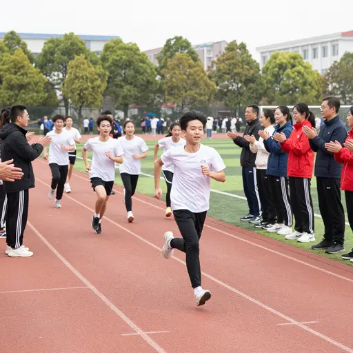 学生们举办了一场体育活动，为压力大的孩子们筹款。