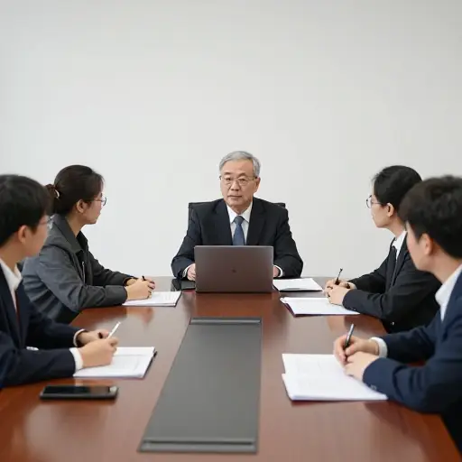 大学教职员工与校长会面讨论他们的关切。