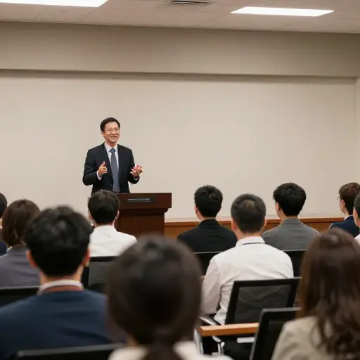 主持人在会议上的演讲非常风趣。