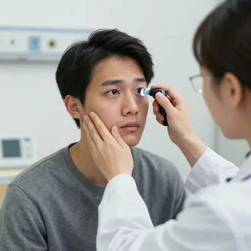 手术后，病人的视力出现了倒退，回到了以前的状况。
