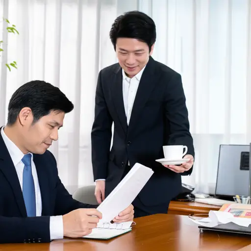 他经常讨好老板，希望能获得晋升机会。