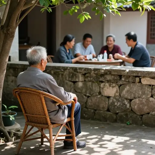这位老人是个厌世者，从不和邻居说话。