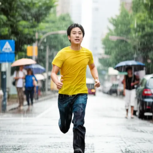 别像个傻子一样在雨中奔跑。