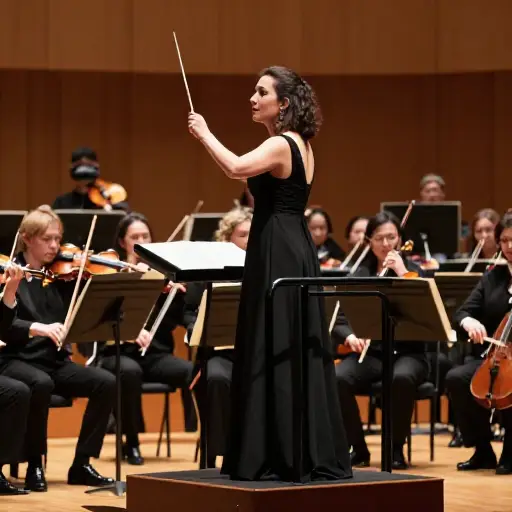 作为一名指挥，她知道如何指挥复杂的音乐作品。