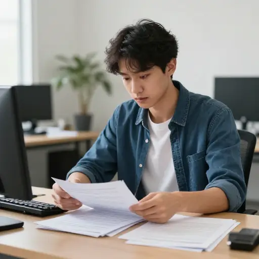 为了让自己忙碌起来，我开始整理桌上的文件。