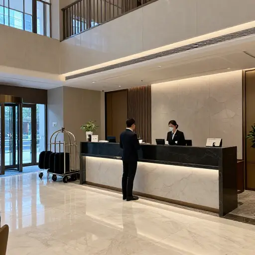 到达后请到接待处报到。