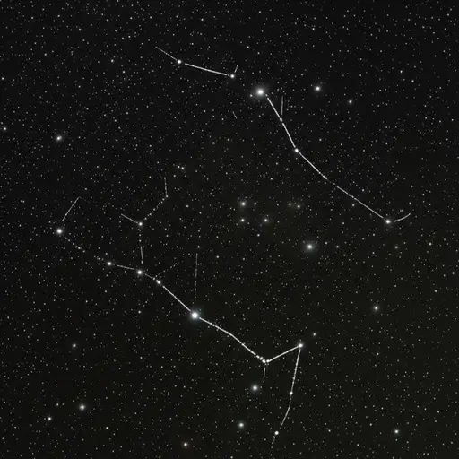 在晴朗的夜晚，你可以在北方天空中找到仙女座星座。
