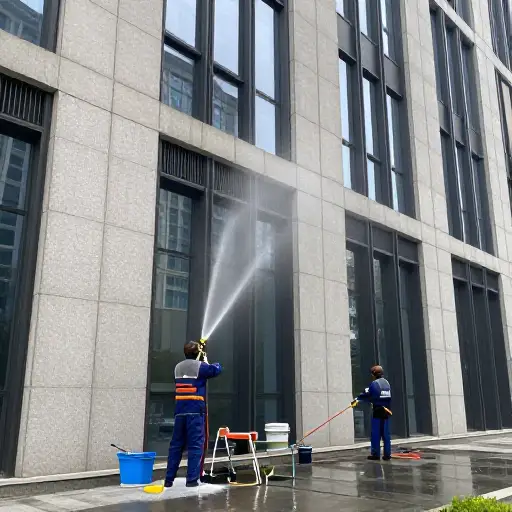 建筑物的外部应定期维护。