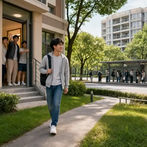 住在学校宿舍比住在校外更好。