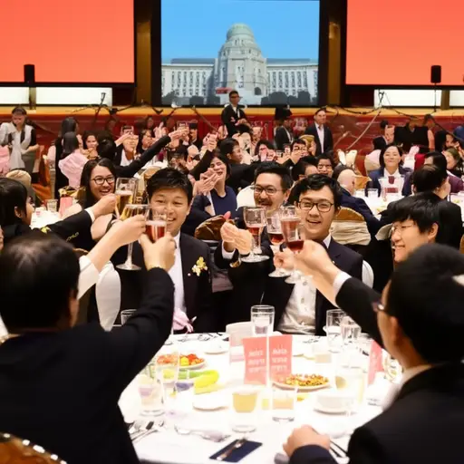 整个学院都来参加这次年度晚宴。