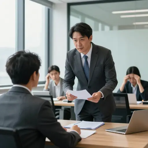 他对老板那种阿谀奉承的态度让其他员工都感到尴尬。