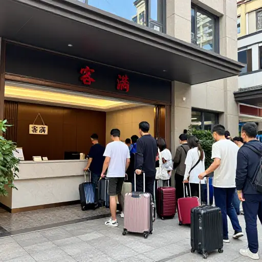 酒店都没有空房了，到处都是游客。