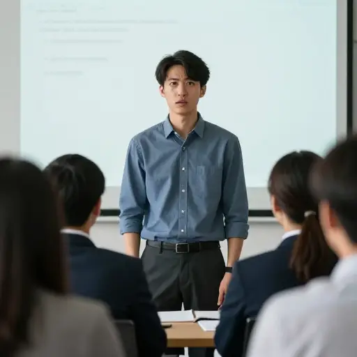 演示时，我太紧张了，脑子一片空白。