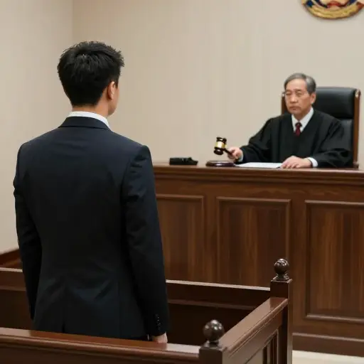 他请求法官判处一个宽大的刑罚。