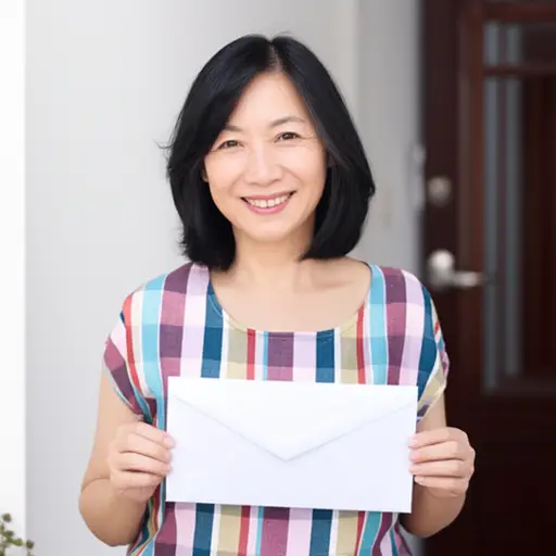 我妈妈收到了一封工作邀请信。