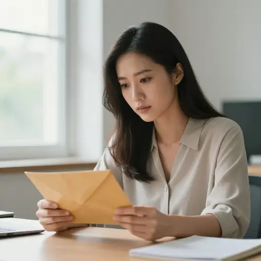 她沉思地重读了那封信，寻找隐藏的含义。