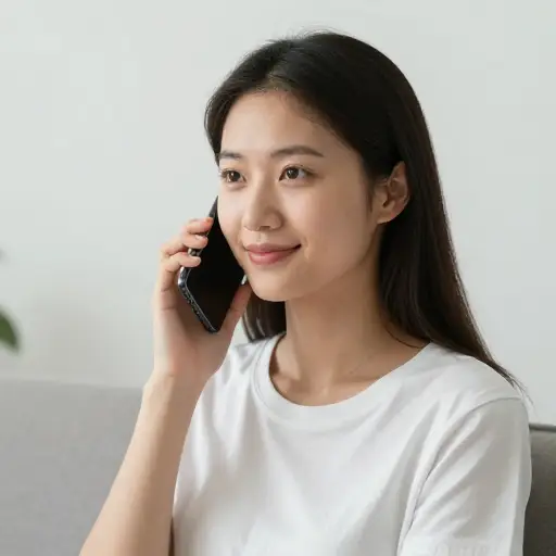 "喂？" "是我，请讲。"