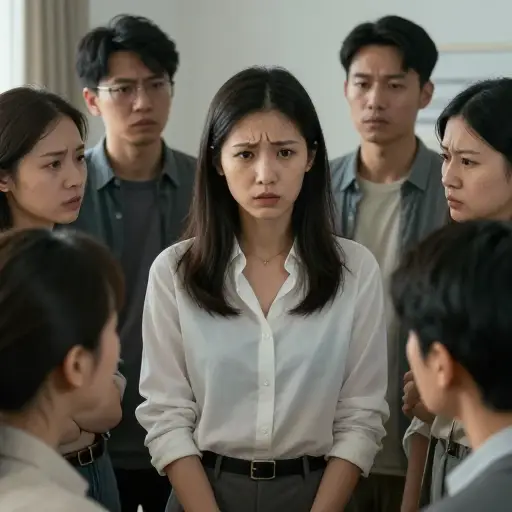 她的本意是平息事态；然而，她的话却产生了相反的效果，加剧了房间里的紧张气氛。