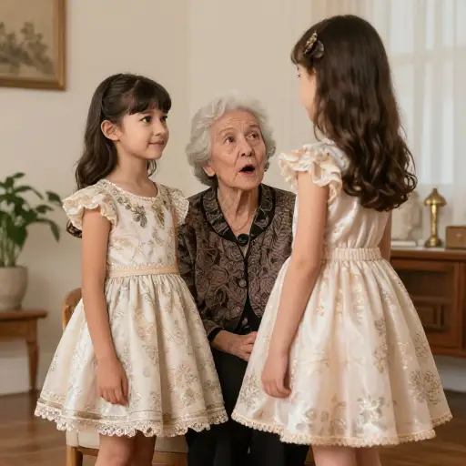 同样地，祖母们看到她们的小孩子穿着奢华的服装或非常短的裙子时可能会震惊。