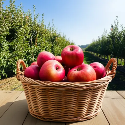 这些苹果是有机的，没有使用任何化学肥料。