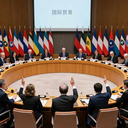 峰会上通过了一项关于国际贸易的重要决议。