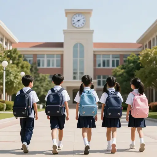 孩子们应该在上午8点45分前到校。