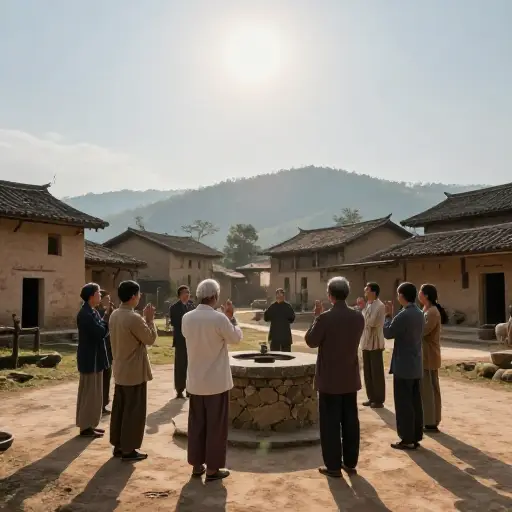 这个村庄有一个崇拜太阳神的古老教派。